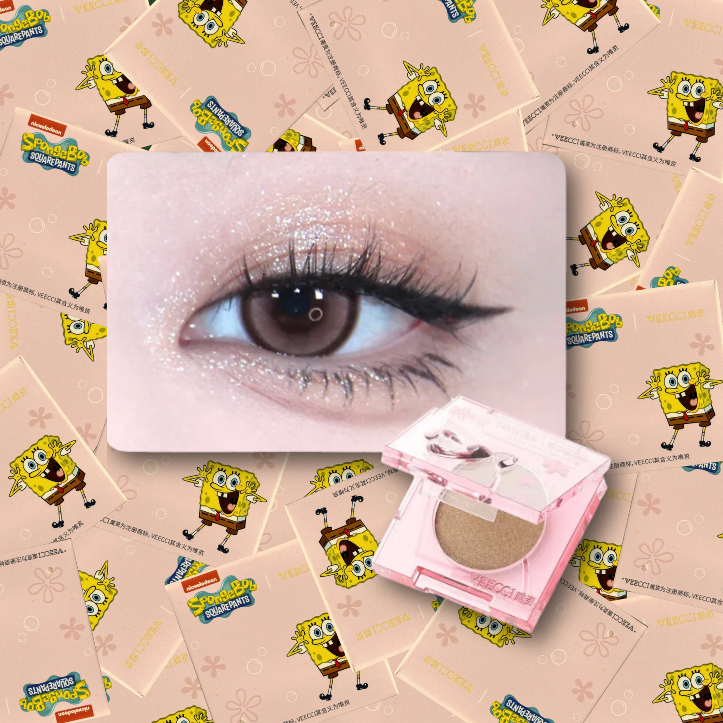 VEECCI - Glitter Mud Eyeshadow Spongebob Limited Edition PB01