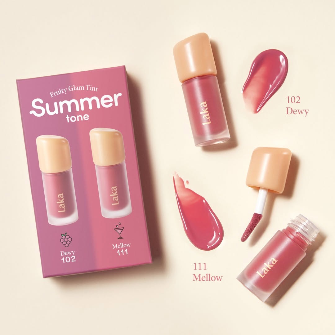 LAKA - Fruity Glam Tint Mini Duo #Summer